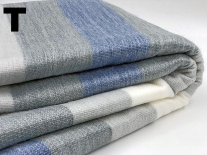 Alpaca Bed Blanket - Striped Purely Alpaca