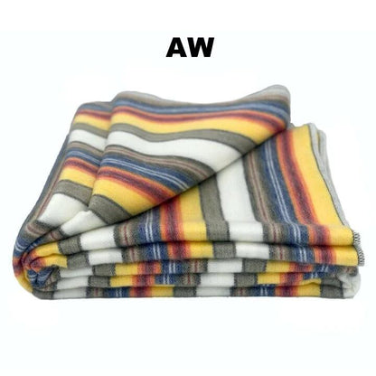Alpaca Bed Blanket - Striped Purely Alpaca