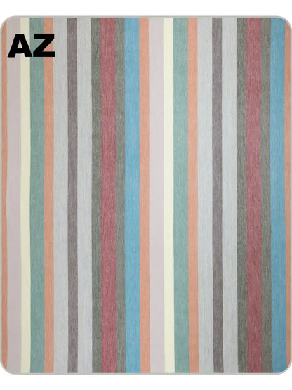 Alpaca Bed Blanket - Striped Purely Alpaca