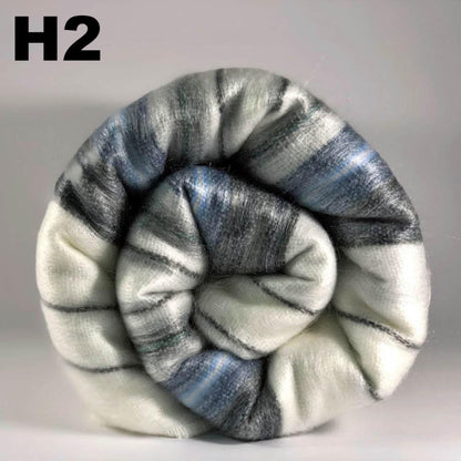 Alpaca Bed Blanket - Striped Purely Alpaca