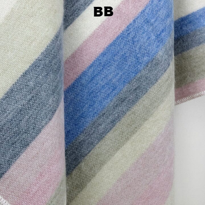 Alpaca Bed Blanket - Striped Purely Alpaca