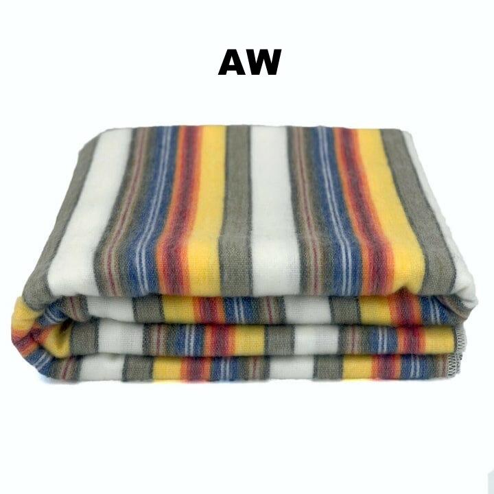 Alpaca Bed Blanket - Striped Purely Alpaca