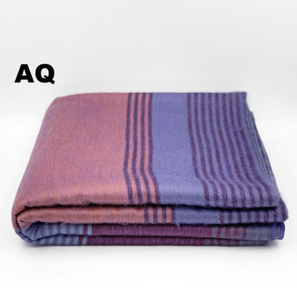 Alpaca Bed Blanket - Striped Purely Alpaca