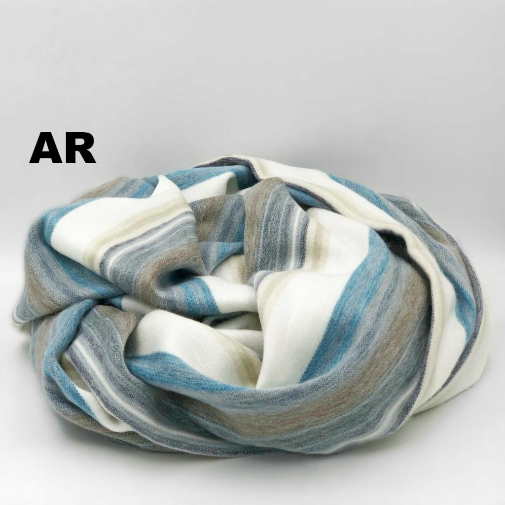 Alpaca Bed Blanket - Striped Purely Alpaca