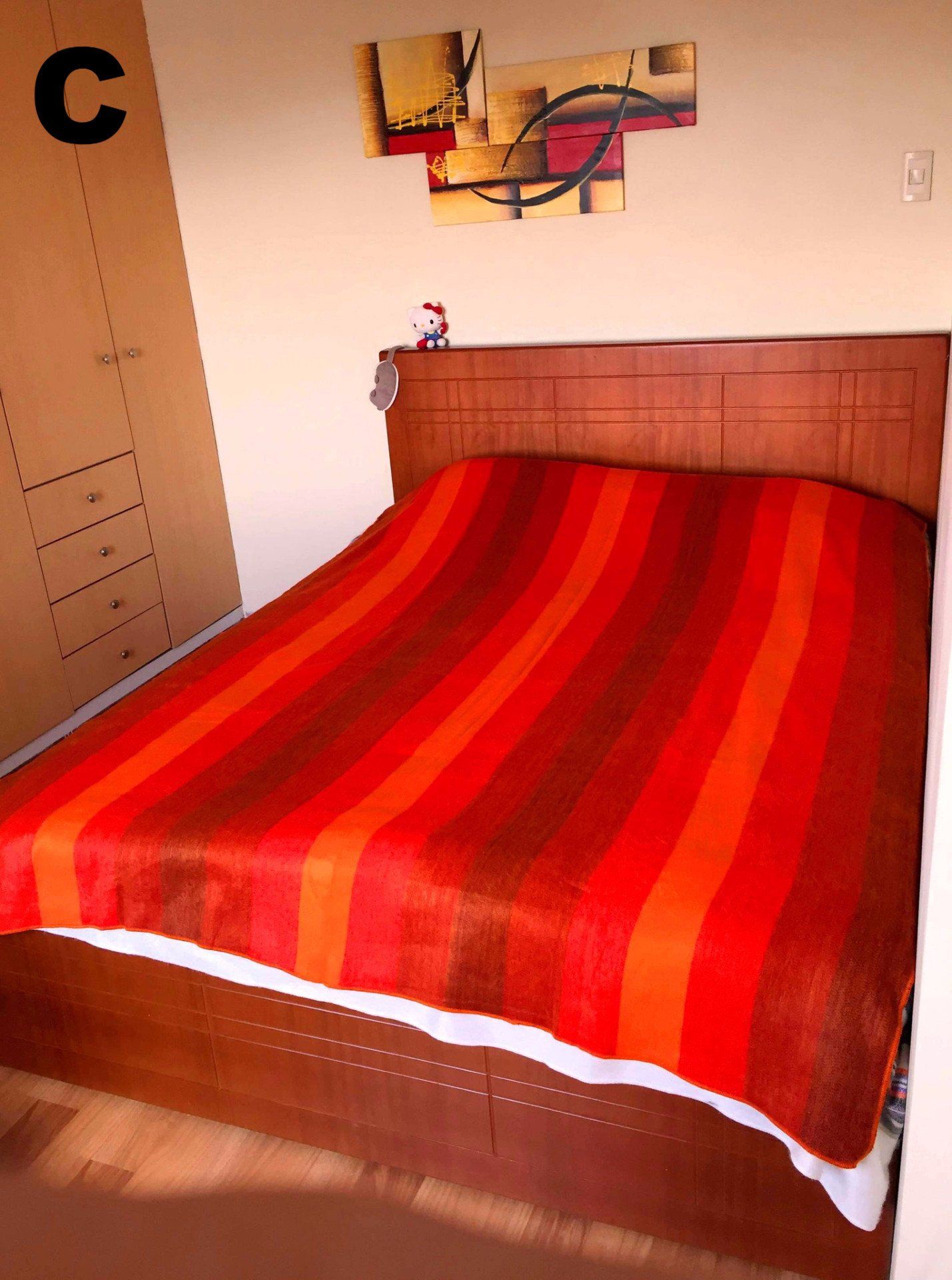 Alpaca Bed Blanket - Striped Purely Alpaca