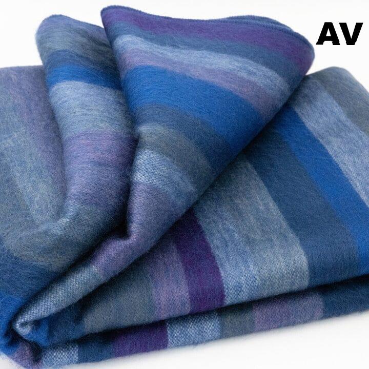 Alpaca Bed Blanket - Striped Purely Alpaca