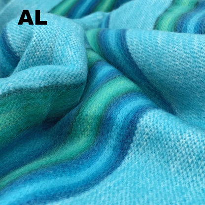 Alpaca Bed Blanket - Striped Purely Alpaca