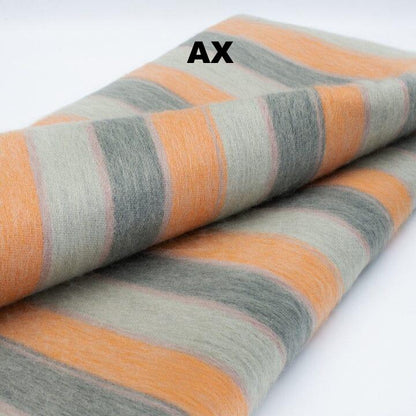 Alpaca Bed Blanket - Striped Purely Alpaca
