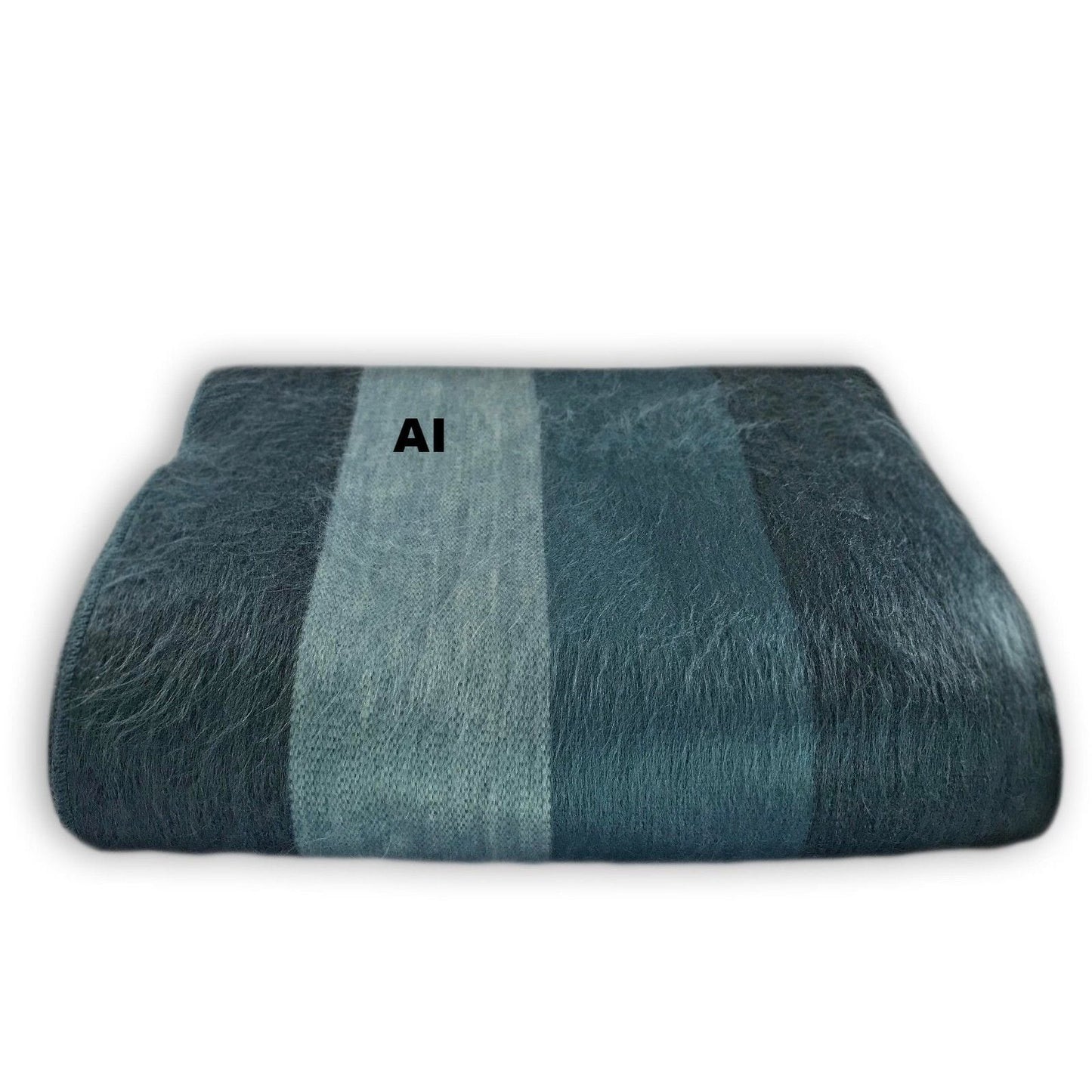 Alpaca Bed Blanket - Striped Purely Alpaca