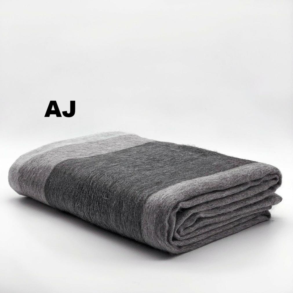 Alpaca Bed Blanket - Striped Purely Alpaca