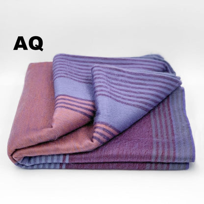 Alpaca Bed Blanket - Striped Purely Alpaca