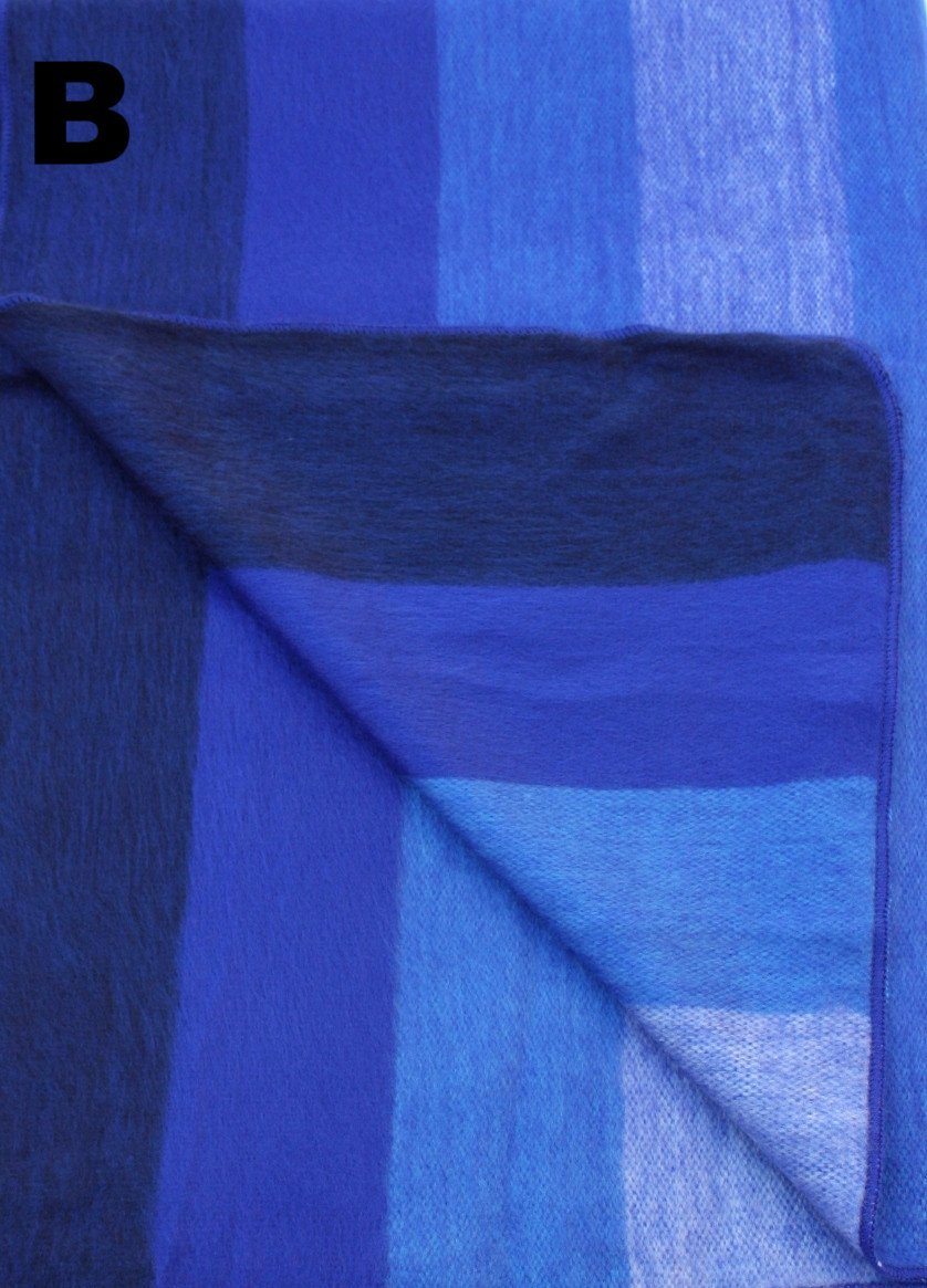 Alpaca Bed Blanket - Striped Purely Alpaca