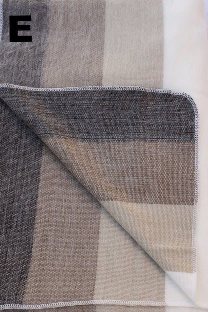 Alpaca Bed Blanket - Striped Purely Alpaca