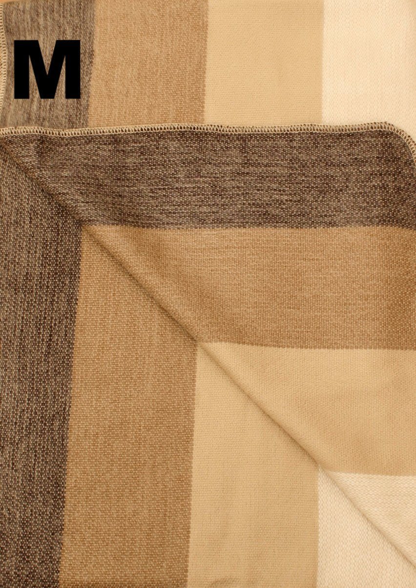 Alpaca Bed Blanket - Striped Purely Alpaca