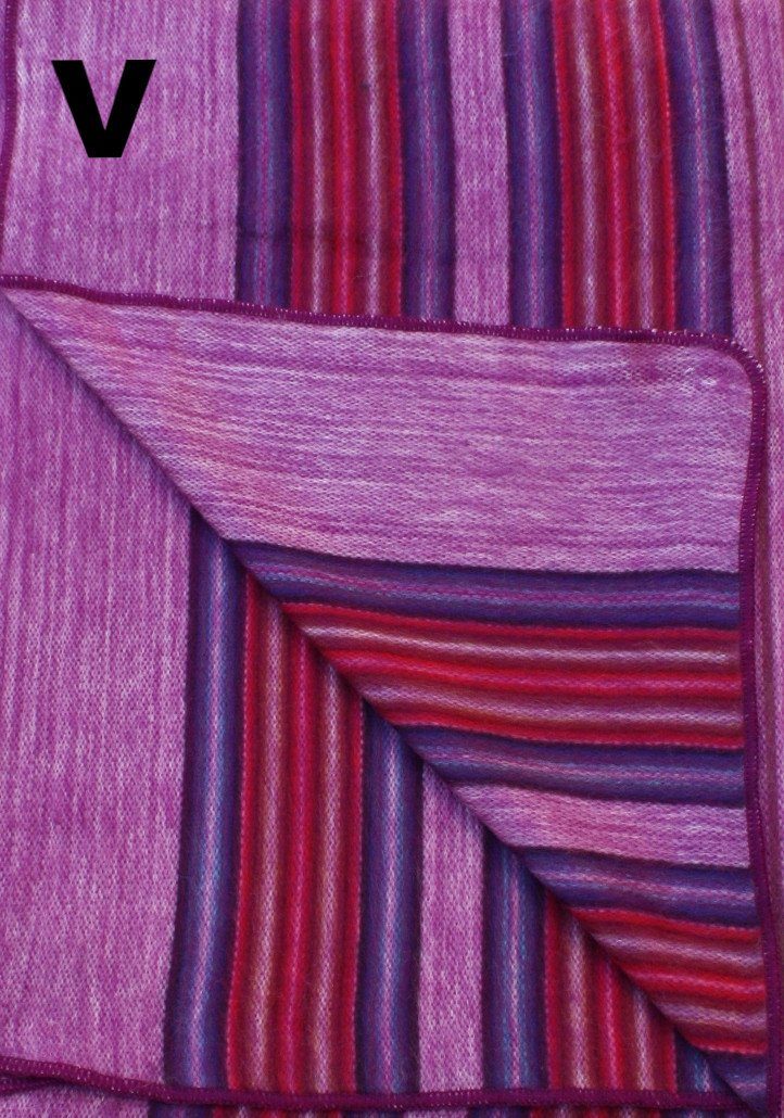 Alpaca Bed Blanket - Striped Purely Alpaca