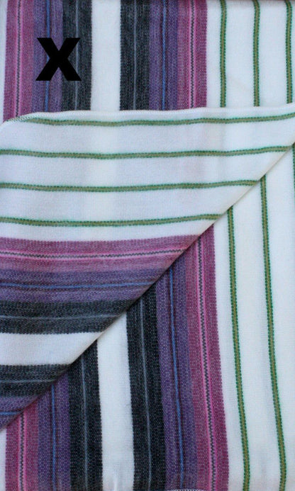 Alpaca Bed Blanket - Striped Purely Alpaca