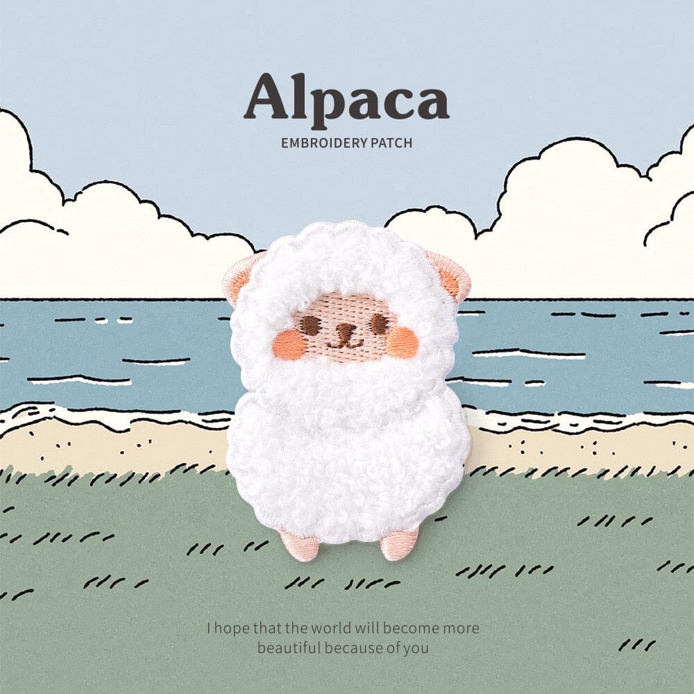 Alpaca Embroidery Patch Purely Alpaca