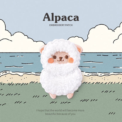 Alpaca Embroidery Patch Purely Alpaca