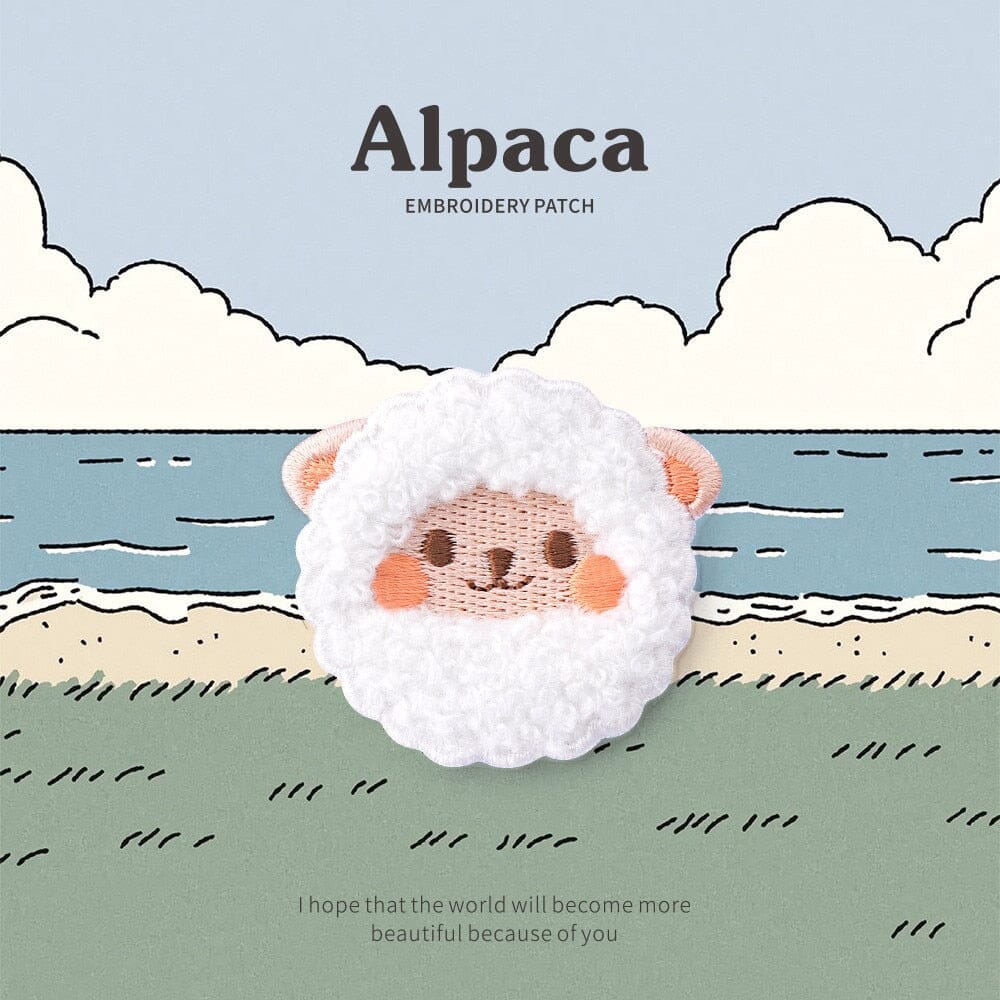 Alpaca Embroidery Patch Purely Alpaca