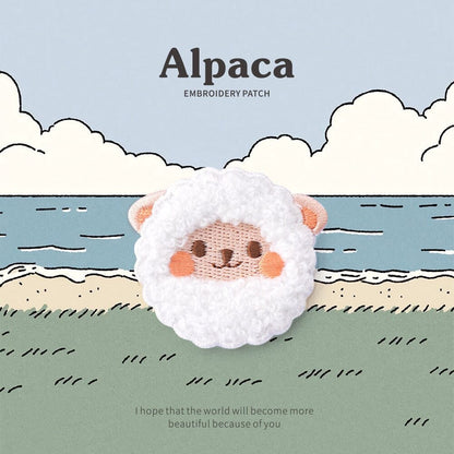 Alpaca Embroidery Patch Purely Alpaca