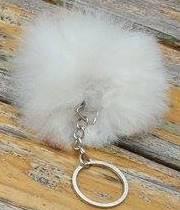 Alpaca Fuzzball Keychain Purely Alpaca