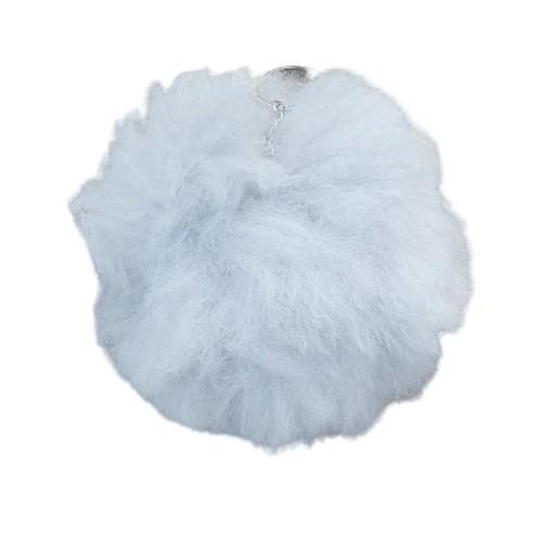 Alpaca Fuzzball Keychain Purely Alpaca