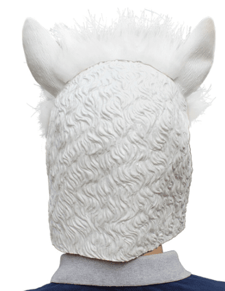 Alpaca Head Latex Party Mask Purely Alpaca
