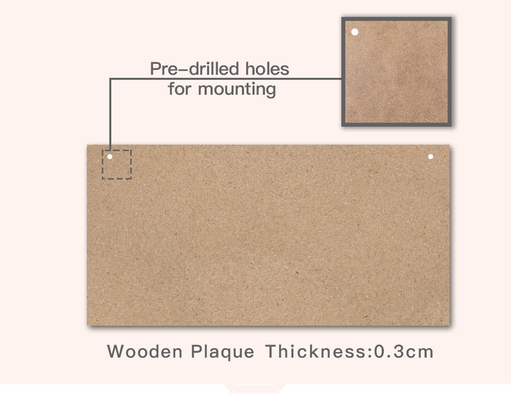 Alpaca Home Decor Wooden Plaque Purely Alpaca