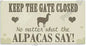 Alpaca Home Decor Wooden Plaque Purely Alpaca