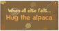 Alpaca Home Decor Wooden Plaque Purely Alpaca