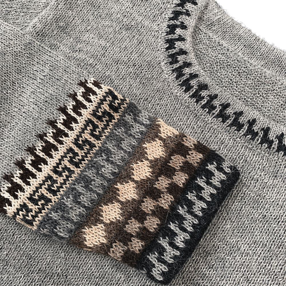 Alpaca Inca Patterned Sweater Purely Alpaca