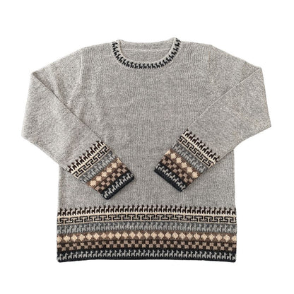 Alpaca Inca Patterned Sweater Purely Alpaca