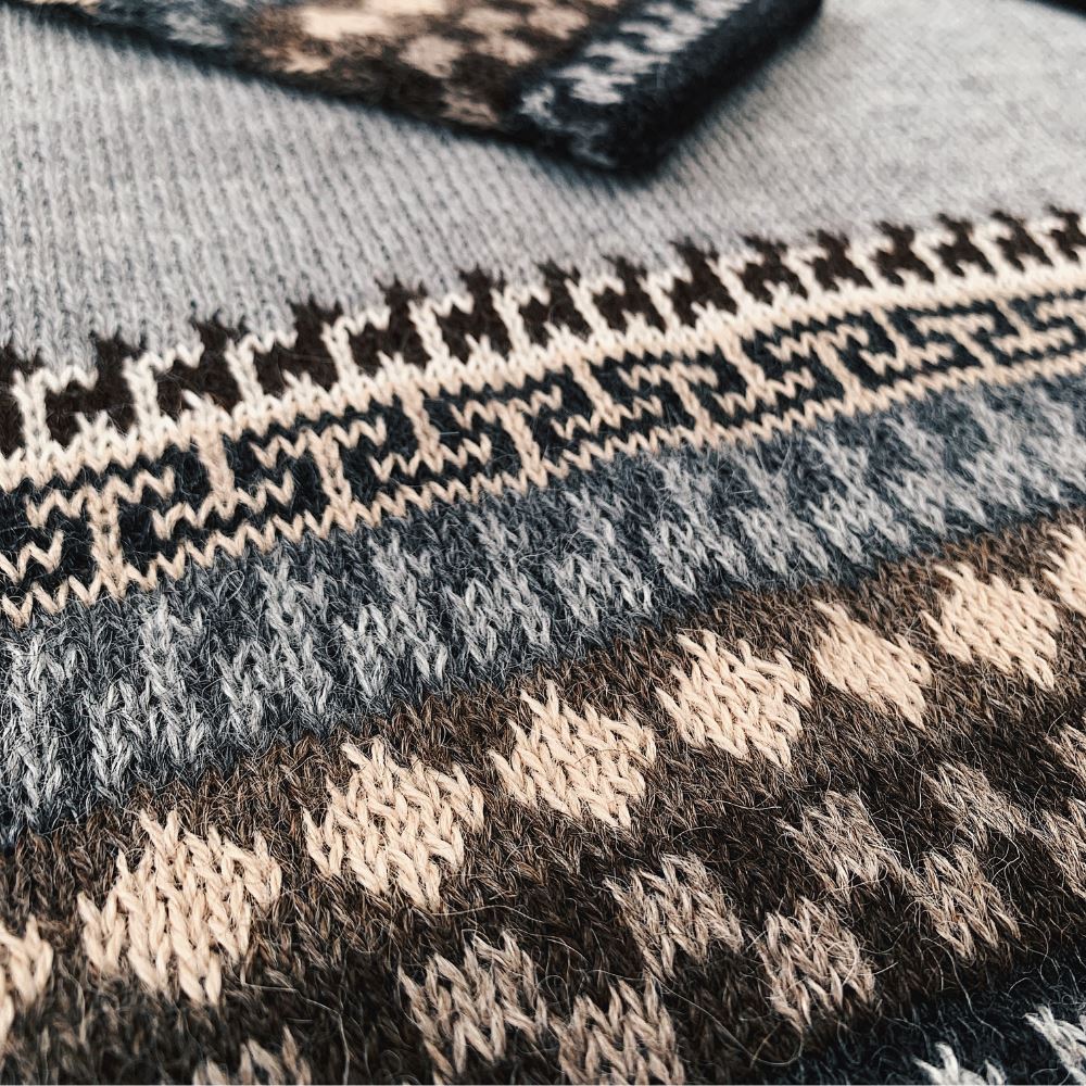 Alpaca Inca Patterned Sweater Purely Alpaca
