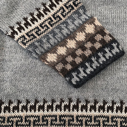 Alpaca Inca Patterned Sweater Purely Alpaca