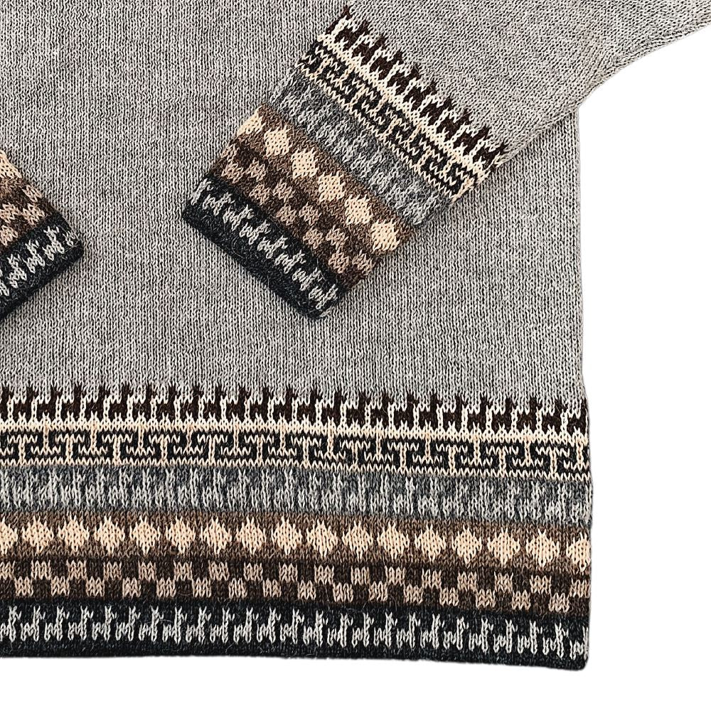 Alpaca Inca Patterned Sweater Purely Alpaca