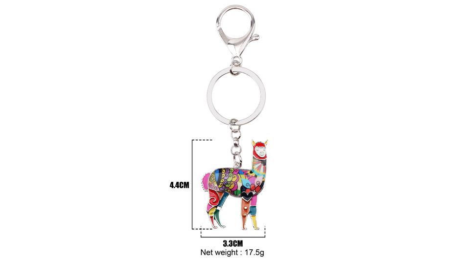 Alpaca Keychain Charm Purely Alpaca