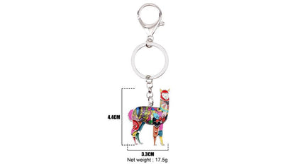 Alpaca Keychain Charm Purely Alpaca