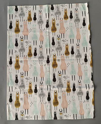 Alpaca Kitchen Tea Towel, Oven Mitt + Pot Holder, Grocery Tote Bag Purely Alpaca