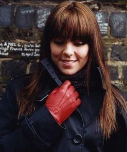 Alpaca Knit Lined Cowhide Leather Gloves - Alpaca Made in the USA Purely Alpaca