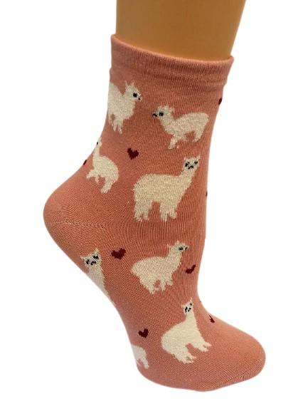 Alpaca Love Ankle Height Cotton Socks Purely Alpaca