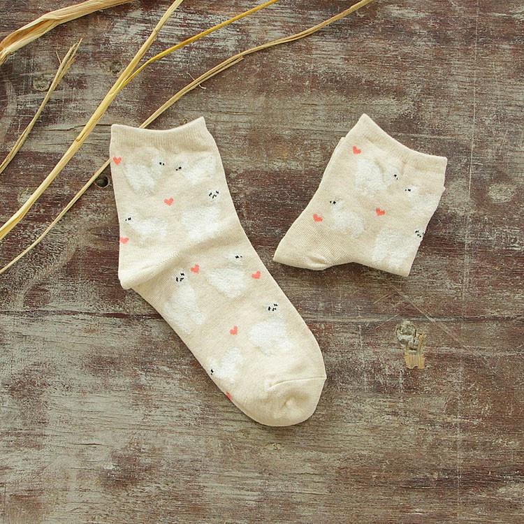 Alpaca Love Ankle Height Cotton Socks Purely Alpaca