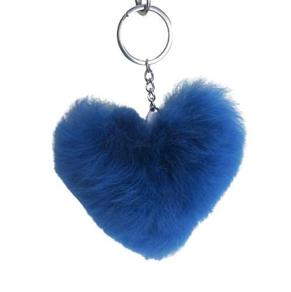 Alpaca Love Heart Shaped Fur Keychain Purely Alpaca