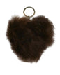 Alpaca Love Heart Shaped Fur Keychain Purely Alpaca