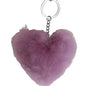 Alpaca Love Heart Shaped Fur Keychain Purely Alpaca