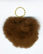 Alpaca Love Heart Shaped Fur Keychain Purely Alpaca