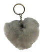 Alpaca Love Heart Shaped Fur Keychain Purely Alpaca
