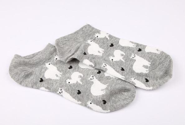 Alpaca Love No-Show Cotton Socks Purely Alpaca
