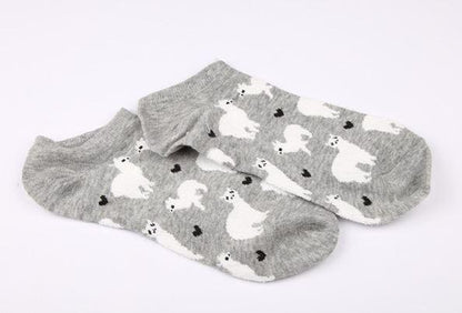 Alpaca Love No-Show Cotton Socks Purely Alpaca