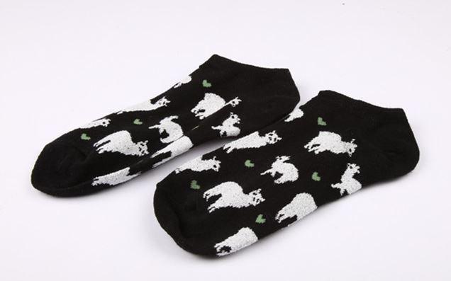 Alpaca Love No-Show Cotton Socks Purely Alpaca