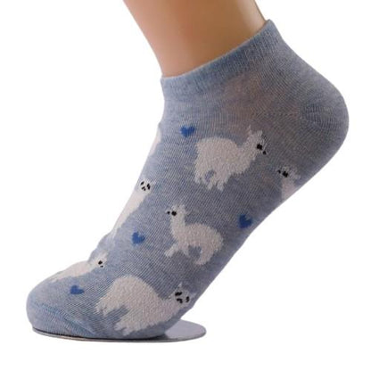 Alpaca Love No-Show Cotton Socks Purely Alpaca